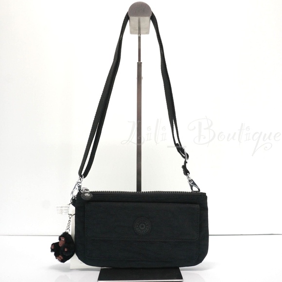 Kipling Handbags - Kipling Lane 2-in-1 Wallet Crossbody Mini Bag Polyamide KI9056 Black Tonal $64